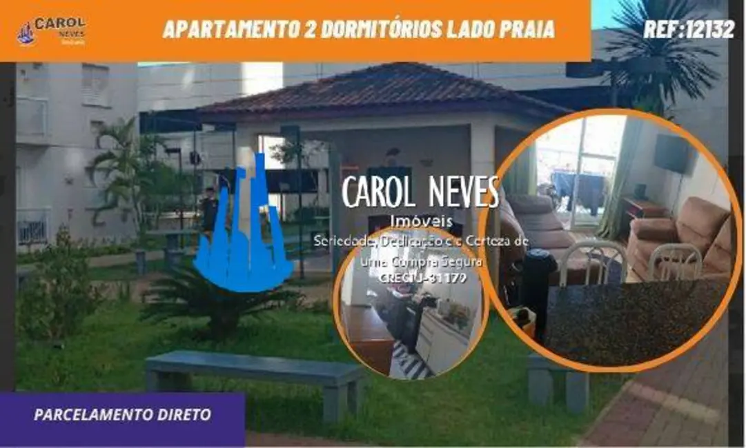 Foto 1 de Apartamento com 2 quartos à venda em Ocian, Praia Grande - SP