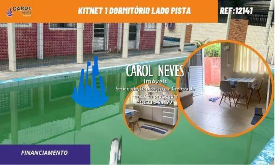 Foto 1 de Kitnet com 1 quarto à venda, 34m2 em Itanhaem - SP