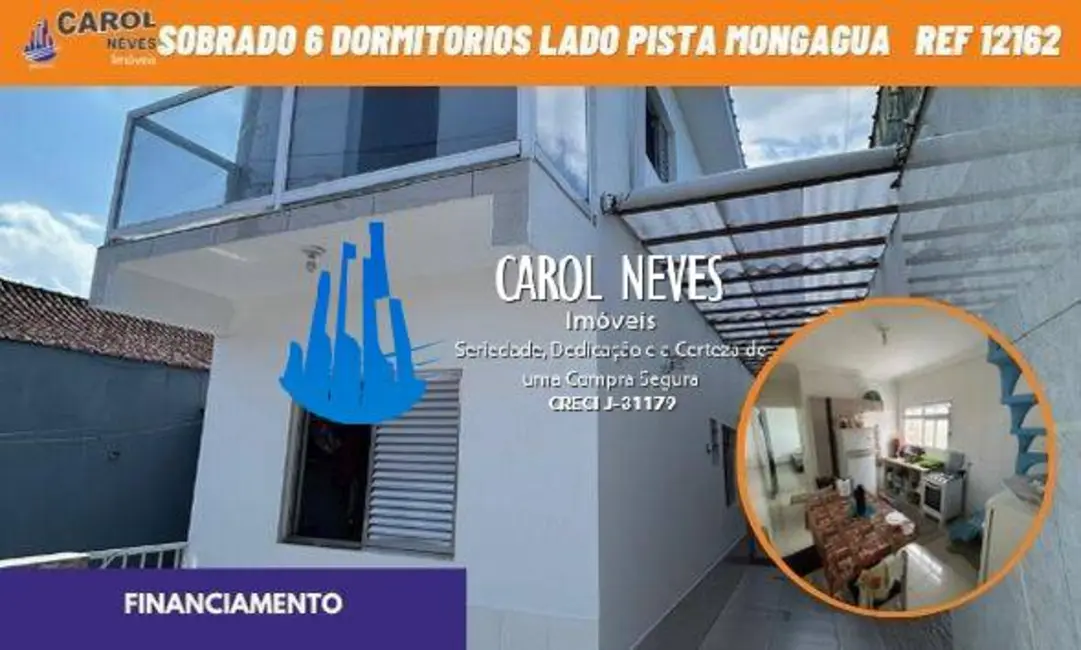 Foto 1 de Sobrado com 6 quartos à venda, 110m2 em Mongagua - SP
