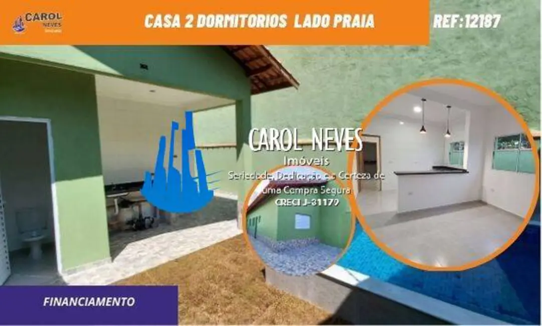 Foto 1 de Casa com 2 quartos à venda, 70m2 em Itanhaem - SP