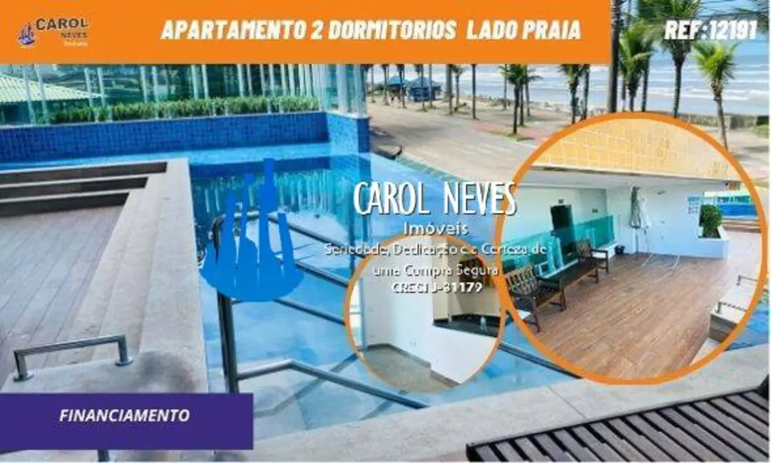 Foto 1 de Apartamento com 2 quartos à venda, 71m2 em Mongagua - SP