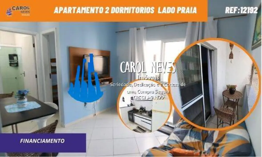 Foto 1 de Apartamento com 2 quartos à venda, 55m2 em Mongagua - SP