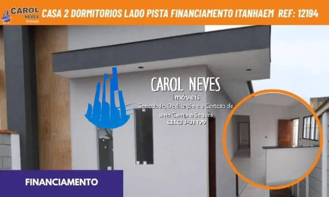 Casa com 2 quartos à venda, 43m2 em Itanhaem - SP - imagem 1 Foto 1 de Casa com 2 quartos à venda, 43m2 em Itanhaem - SP