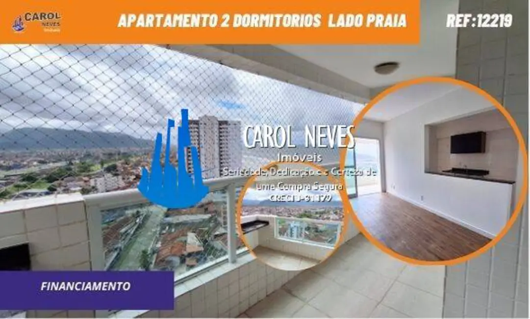 Foto 1 de Apartamento com 2 quartos à venda, 69m2 em Mongagua - SP