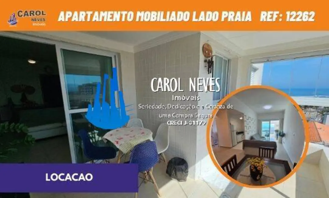 Apartamento com 2 quartos para alugar, 70m2 em Mongagua - SP - imagem 1 Foto 1 de Apartamento com 2 quartos para alugar, 70m2 em Mongagua - SP