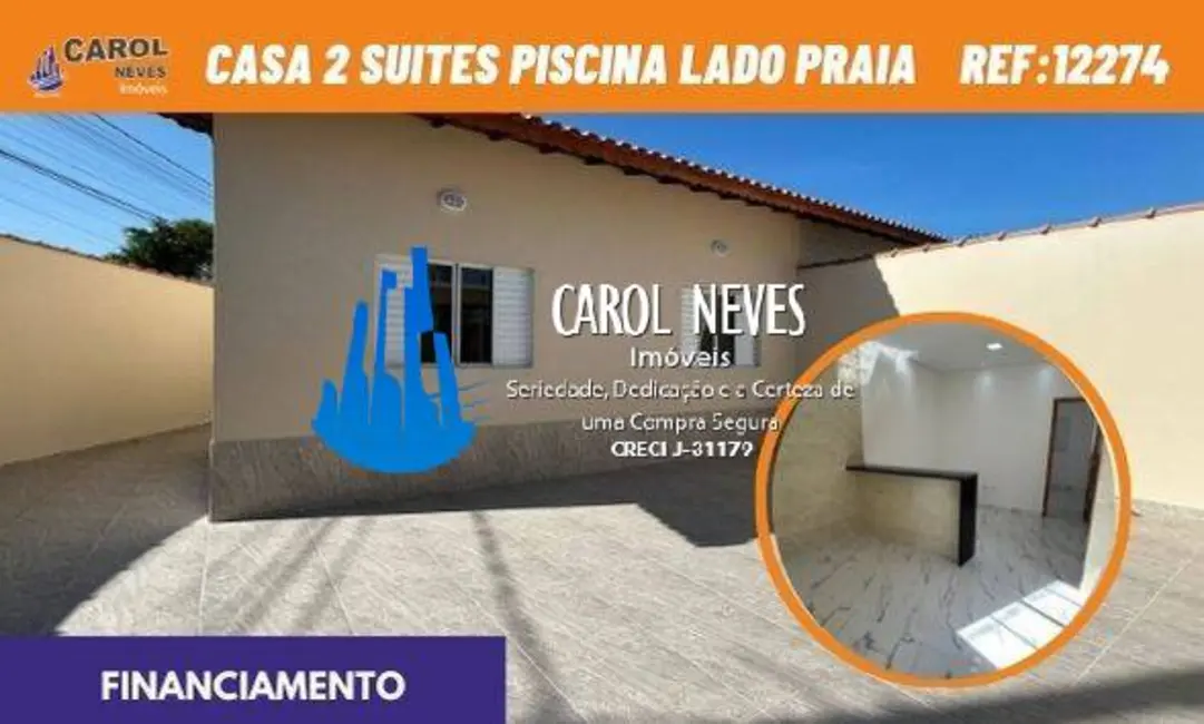 Foto 1 de Casa com 2 quartos à venda, 75m2 em Mongagua - SP