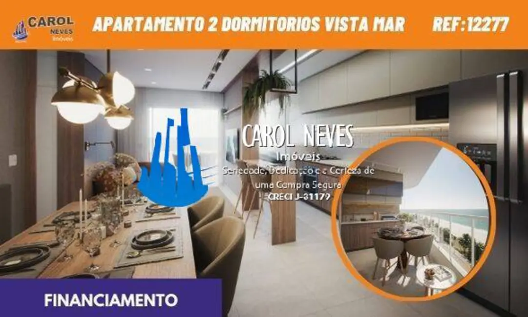 Foto 1 de Apartamento com 2 quartos à venda, 63m2 em Itanhaem - SP