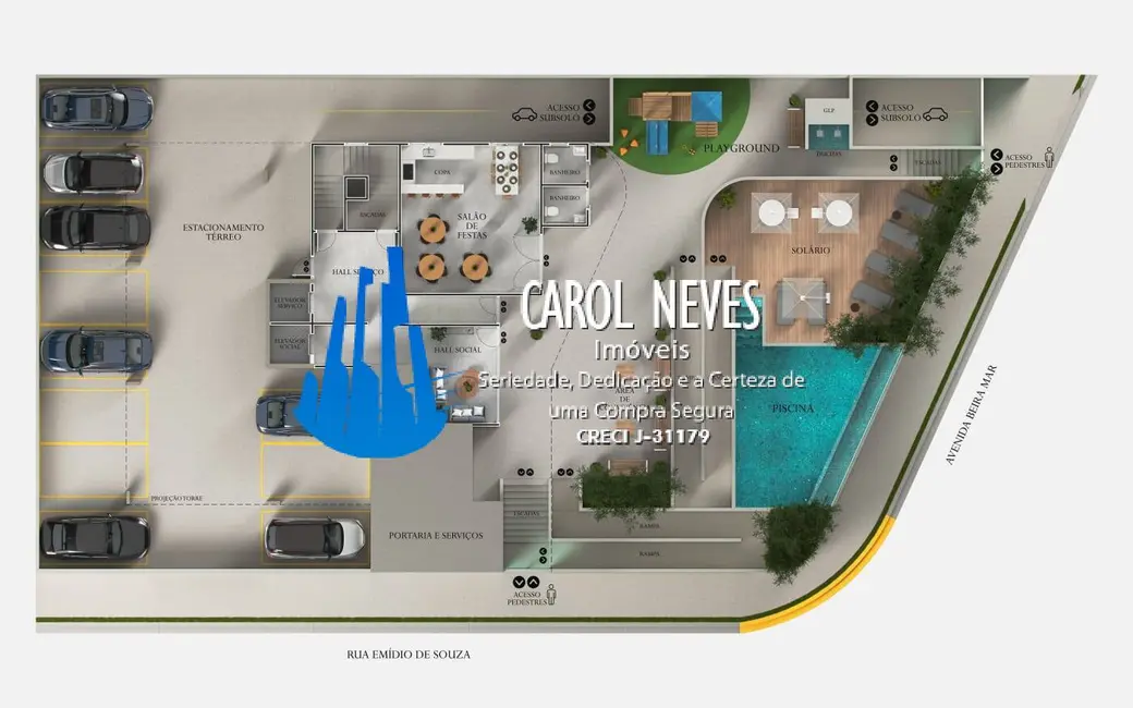 Foto 7 de Apartamento com 2 quartos à venda, 63m2 em Itanhaem - SP