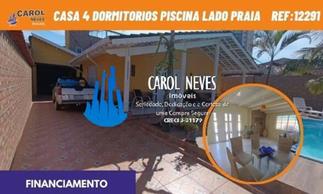 Foto 1 de Casa com 4 quartos à venda, 286m2 em Mongagua - SP