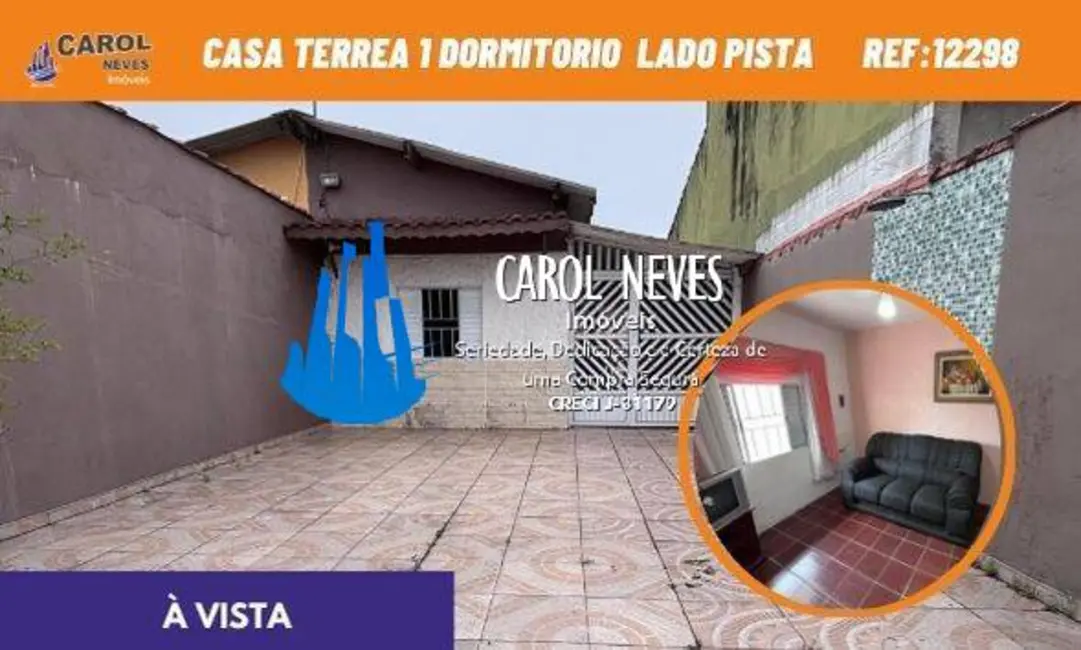 Foto 1 de Casa com 1 quarto à venda e para alugar, 56m2 em Mongagua - SP