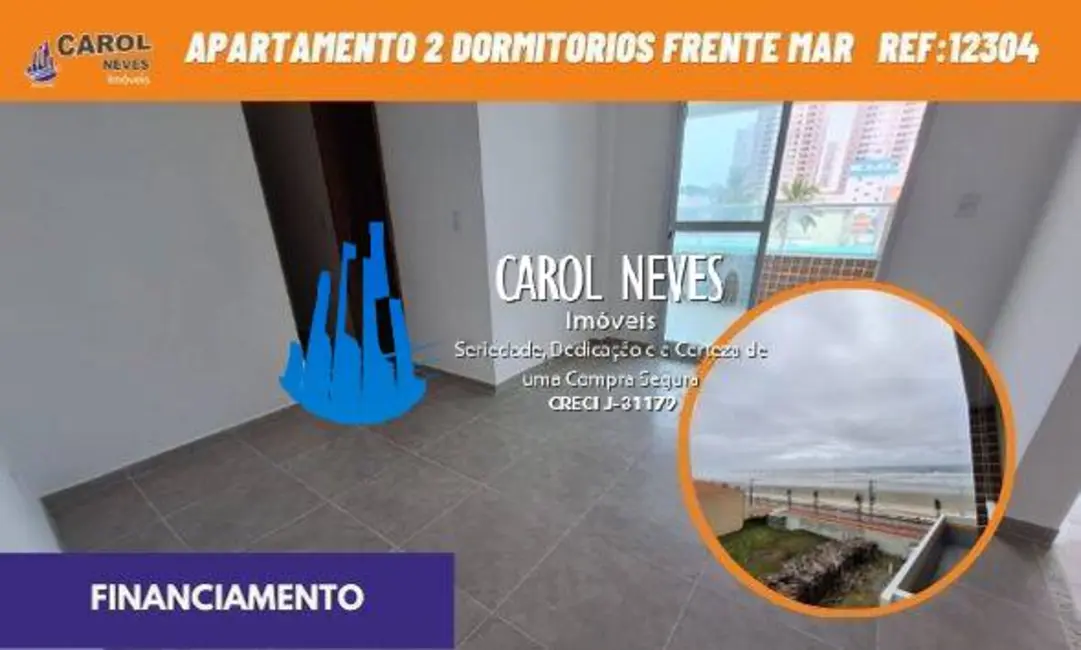 Foto 1 de Apartamento com 2 quartos à venda e para alugar, 71m2 em Centro, Mongagua - SP