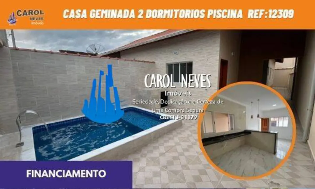 Foto 1 de Casa com 2 quartos à venda, 80m2 em Mongagua - SP
