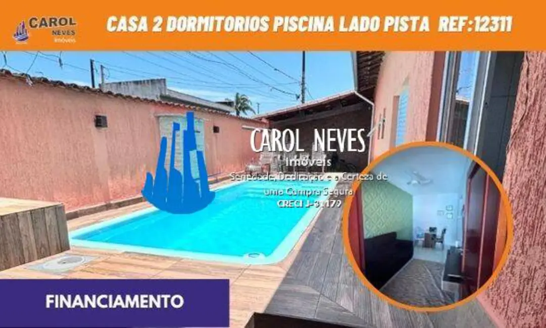 Foto 1 de Casa com 2 quartos à venda, 82m2 em Mongagua - SP