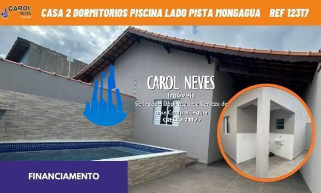 Foto 1 de Casa com 2 quartos à venda, 64m2 em Mongagua - SP