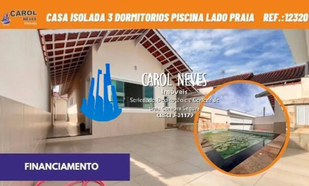 Casa com 3 quartos à venda, 123m2 em Imperador, Praia Grande - SP - imagem 1 Foto 1 de Casa com 3 quartos à venda, 123m2 em Imperador, Praia Grande - SP