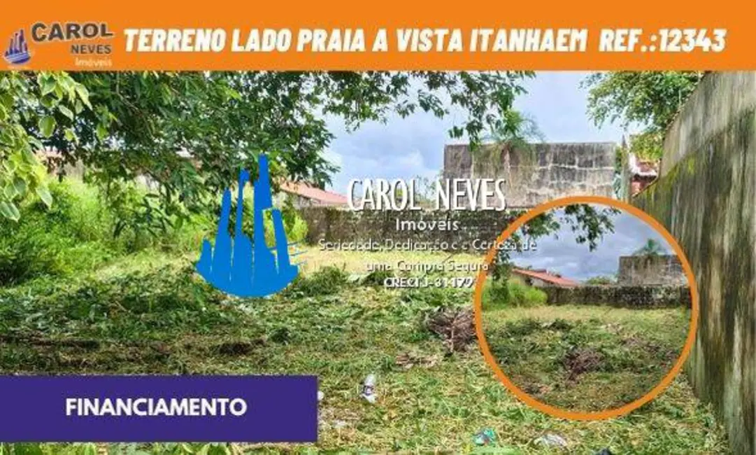 Foto 1 de Terreno / Lote à venda, 372m2 em Itanhaem - SP