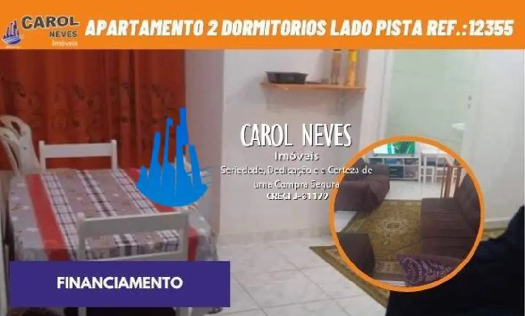 Foto 1 de Apartamento com 2 quartos à venda, 56m2 em Itanhaem - SP