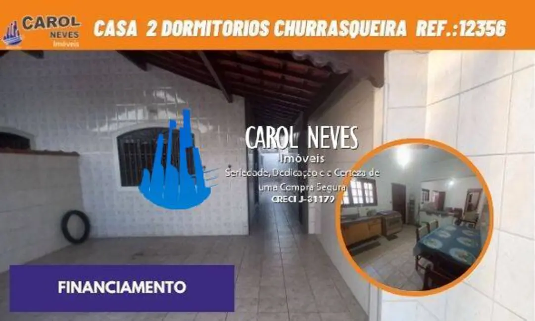 Foto 1 de Casa com 2 quartos à venda em Maracanã, Praia Grande - SP