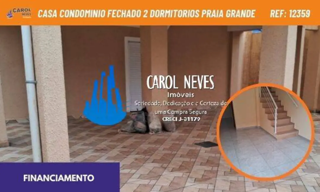 Foto 1 de Casa de Condomínio com 2 quartos à venda, 49m2 em Praia Grande - SP