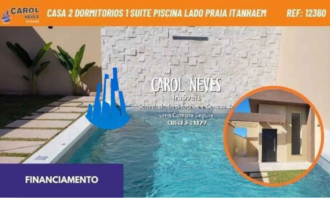 Foto 1 de Casa com 2 quartos à venda, 63m2 em Itanhaem - SP