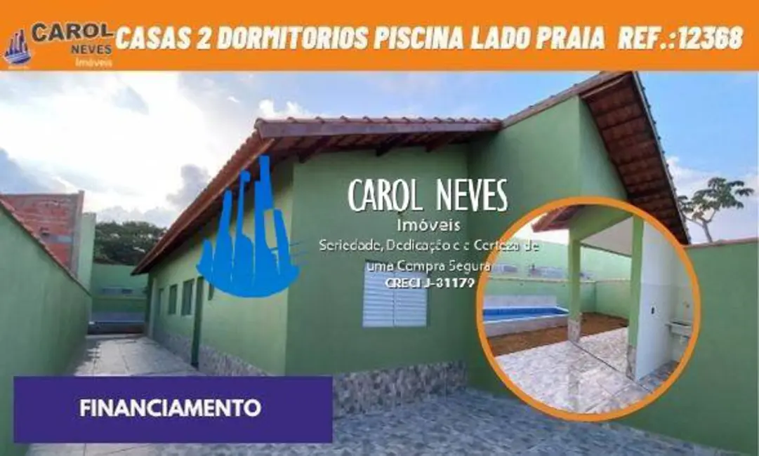 Foto 1 de Casa com 2 quartos à venda, 64m2 em Itanhaem - SP