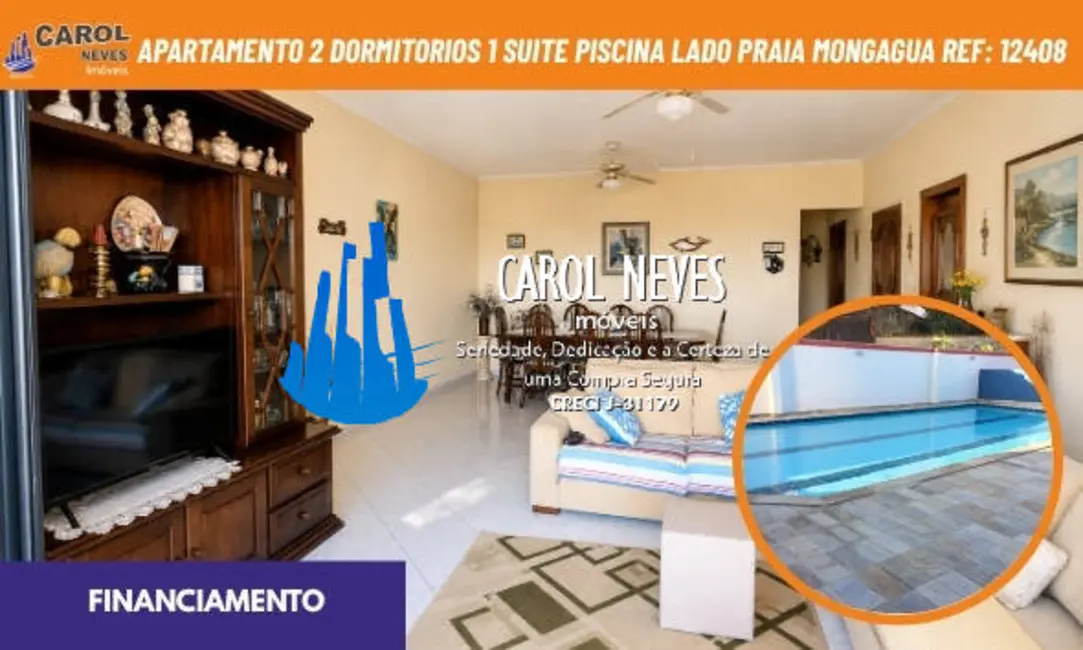 Foto 1 de Apartamento com 2 quartos à venda, 104m2 em Mongagua - SP