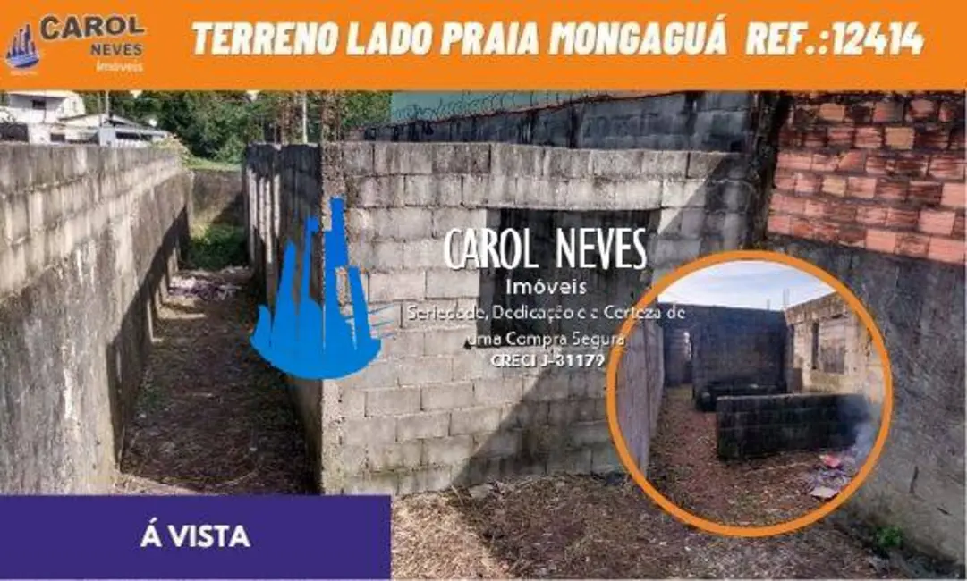 Foto 1 de Terreno / Lote à venda, 125m2 em Mongagua - SP