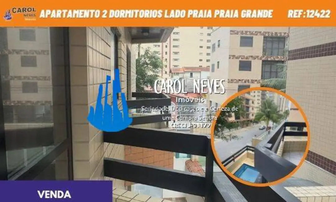 Apartamento com 2 quartos à venda, 62m2 em Caiçara, Praia Grande - SP - imagem 1 Foto 1 de Apartamento com 2 quartos à venda, 62m2 em Caiçara, Praia Grande - SP