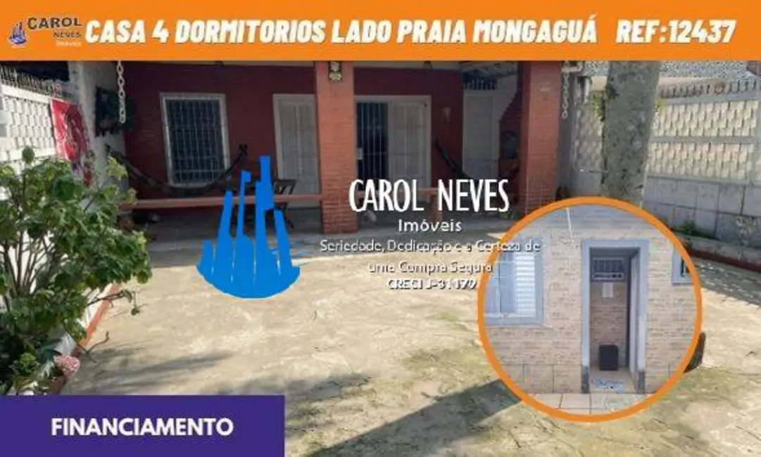 Foto 1 de Casa com 4 quartos à venda, 137m2 em Mongagua - SP