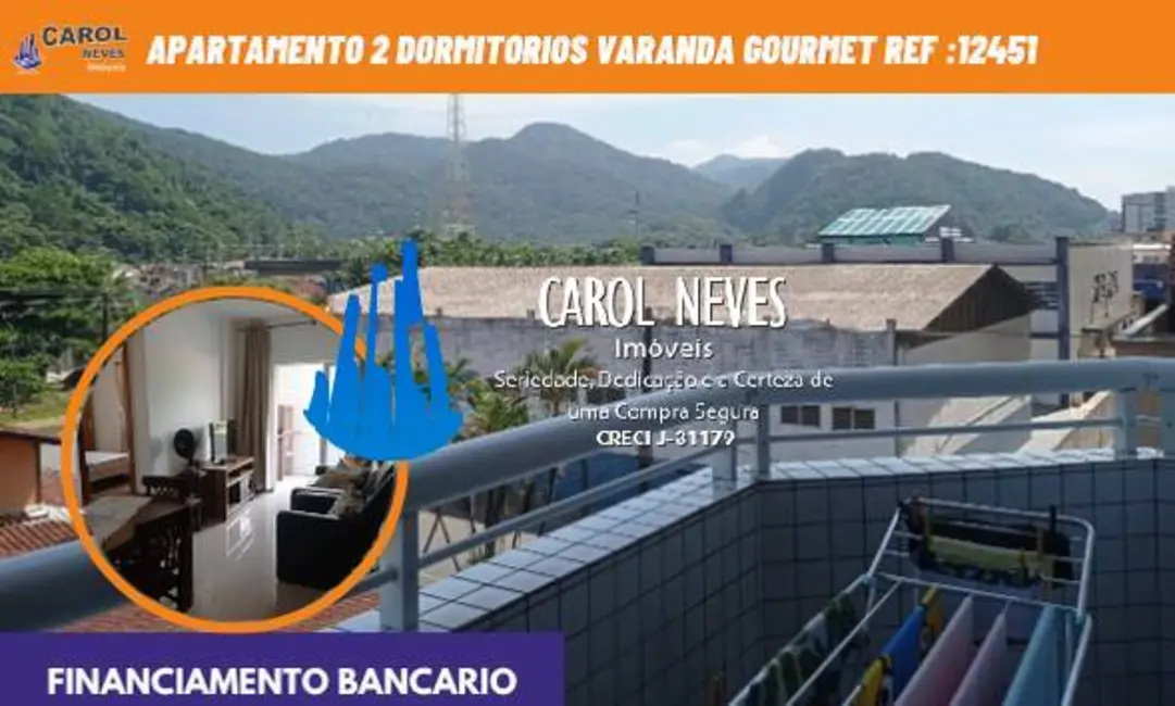 Foto 1 de Apartamento com 2 quartos à venda, 84m2 em Centro, Mongagua - SP