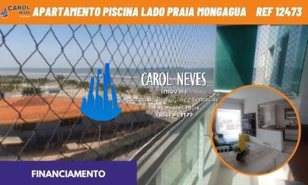 Foto 1 de Apartamento com 2 quartos à venda, 67m2 em Mongagua - SP