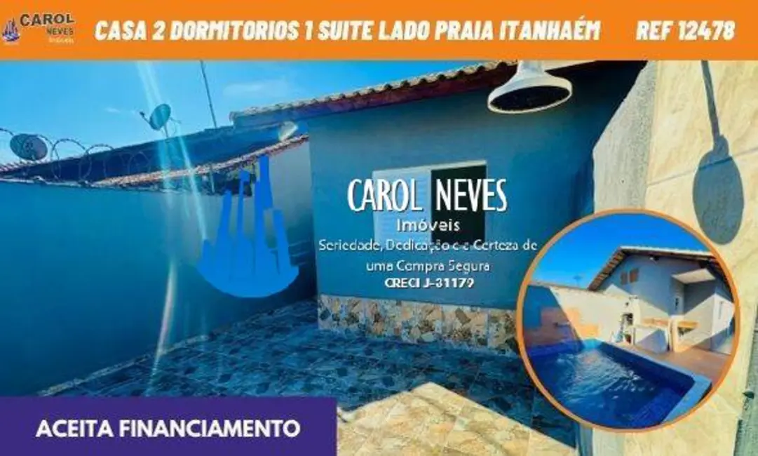 Foto 1 de Casa com 2 quartos à venda, 65m2 em Itanhaem - SP