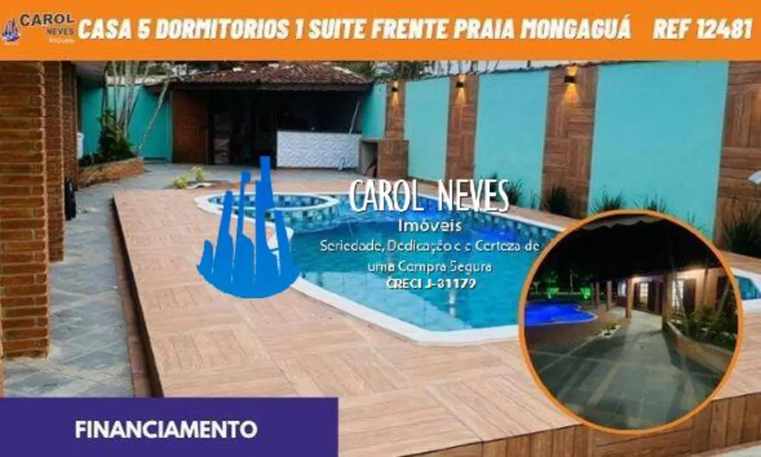 Foto 1 de Casa com 5 quartos à venda, 220m2 em Mongagua - SP