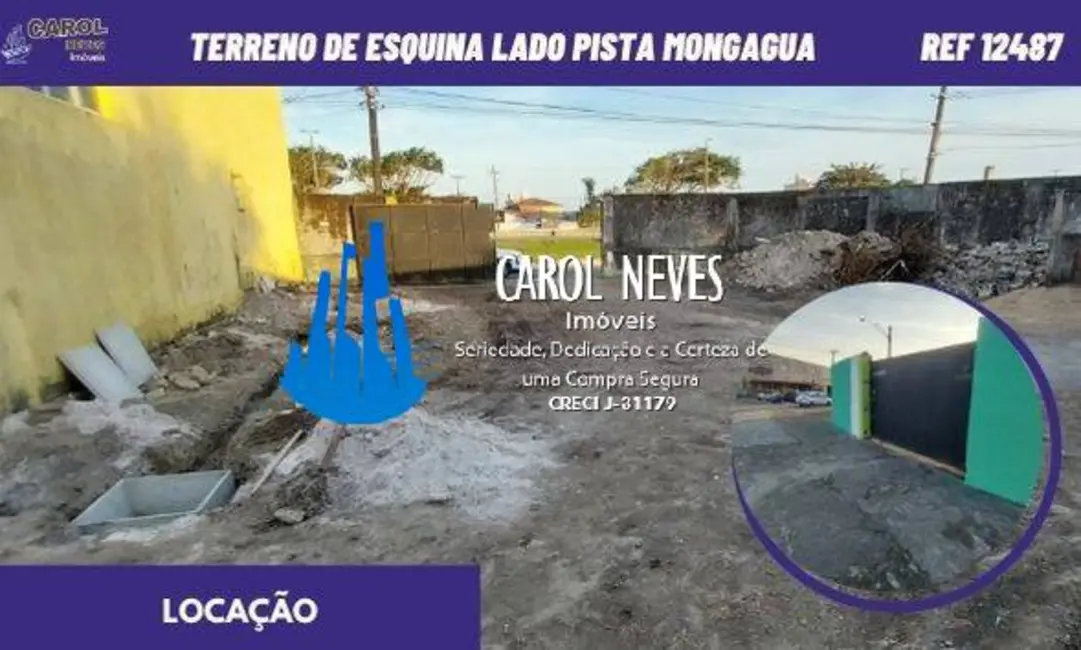 Foto 1 de Terreno / Lote para alugar, 289m2 em Mongagua - SP