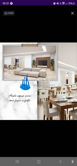 Foto 5 de Apartamento com 3 quartos à venda, 92m2 em Aviação, Praia Grande - SP