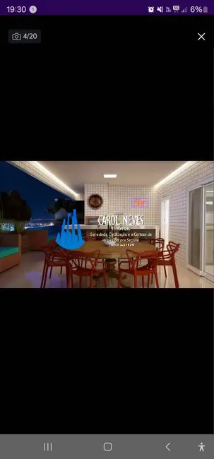 Foto 4 de Apartamento com 3 quartos à venda, 92m2 em Aviação, Praia Grande - SP