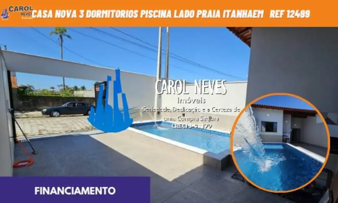 Foto 1 de Casa com 3 quartos à venda, 85m2 em Itanhaem - SP