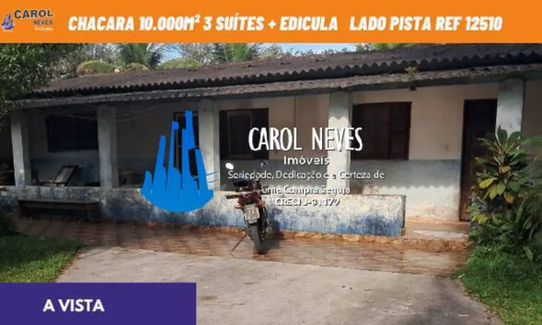 Foto 1 de Chácara com 4 quartos à venda, 130m2 em Mongagua - SP