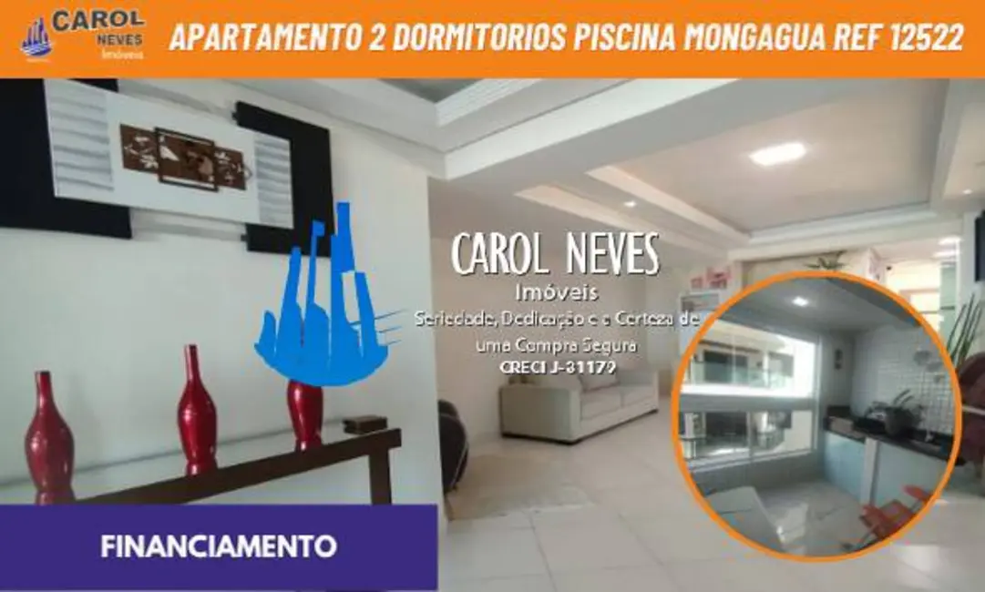 Foto 1 de Apartamento com 2 quartos à venda, 74m2 em Centro, Mongagua - SP