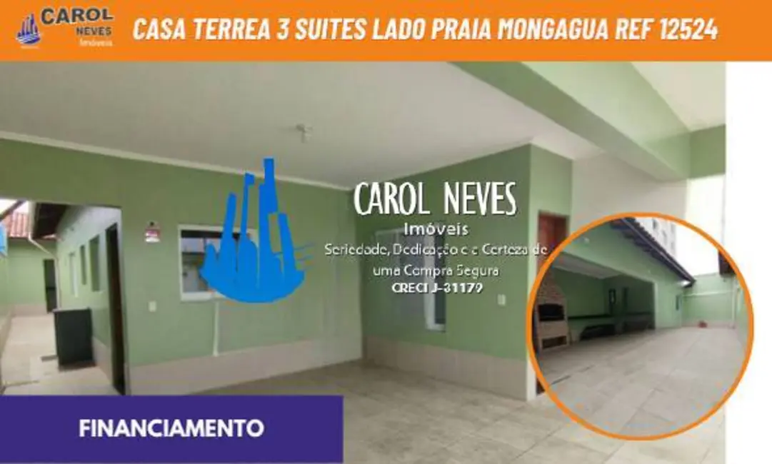 Foto 1 de Casa com 3 quartos à venda em Mongagua - SP