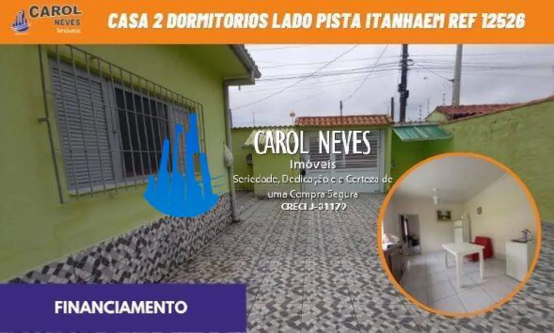 Foto 1 de Casa com 2 quartos à venda, 150m2 em Itanhaem - SP