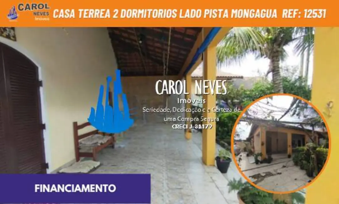 Foto 1 de Casa com 2 quartos à venda em Mongagua - SP