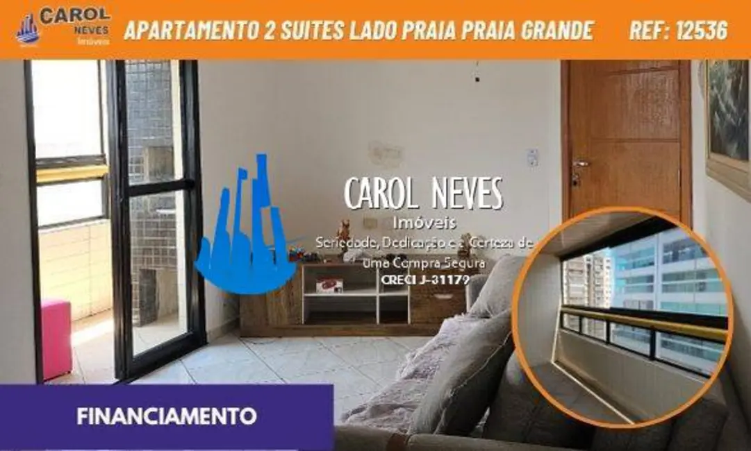 Foto 1 de Apartamento com 2 quartos à venda, 87m2 em Caiçara, Praia Grande - SP