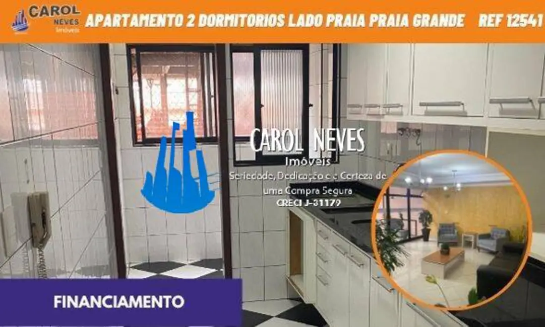 Foto 1 de Apartamento com 2 quartos à venda, 73m2 em Guilhermina, Praia Grande - SP