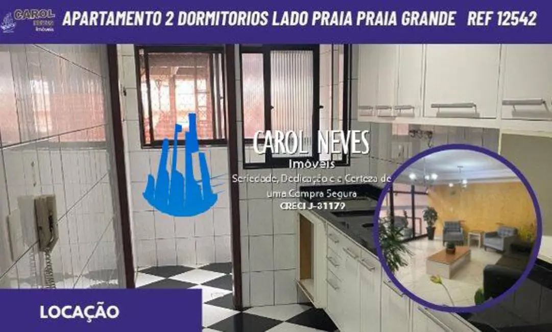 Foto 1 de Apartamento com 2 quartos para alugar, 117m2 em Guilhermina, Praia Grande - SP