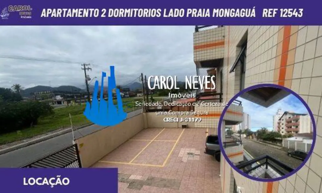 Apartamento com 2 quartos para alugar, 45m2 em Mongagua - SP - imagem 1 Foto 1 de Apartamento com 2 quartos para alugar, 45m2 em Mongagua - SP