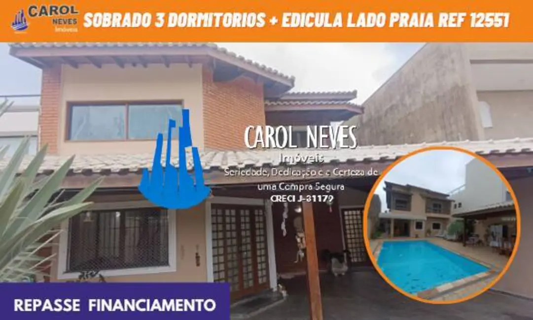 Foto 1 de Sobrado com 4 quartos à venda, 315m2 em Itanhaem - SP