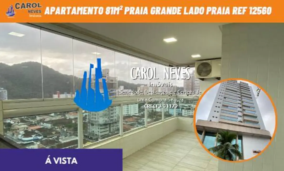 Apartamento com 2 quartos à venda, 81m2 em Canto do Forte, Praia Grande - SP - imagem 1 Foto 1 de Apartamento com 2 quartos à venda, 81m2 em Canto do Forte, Praia Grande - SP