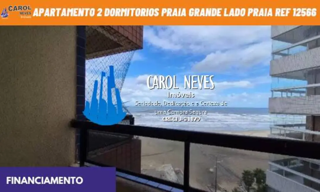 Foto 1 de Apartamento com 2 quartos à venda, 60m2 em Aviação, Praia Grande - SP