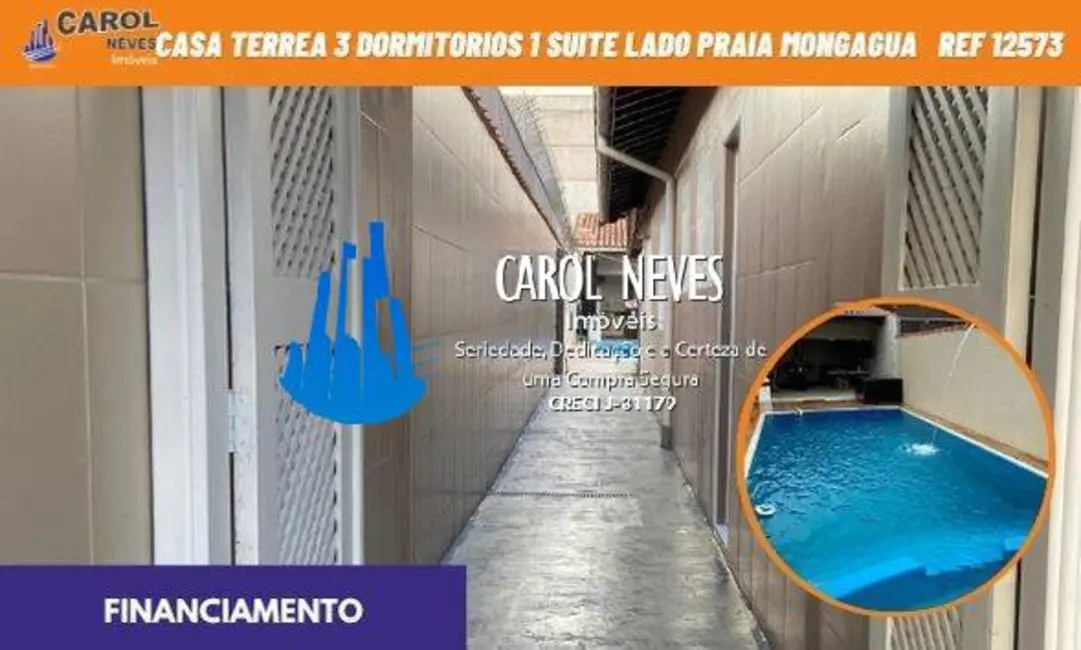 Foto 1 de Casa com 3 quartos à venda, 130m2 em Real, Praia Grande - SP